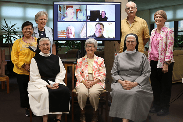 AIM Board meeting at monastery