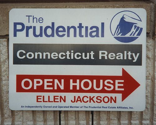Real Estate Agent "Open House" Sign