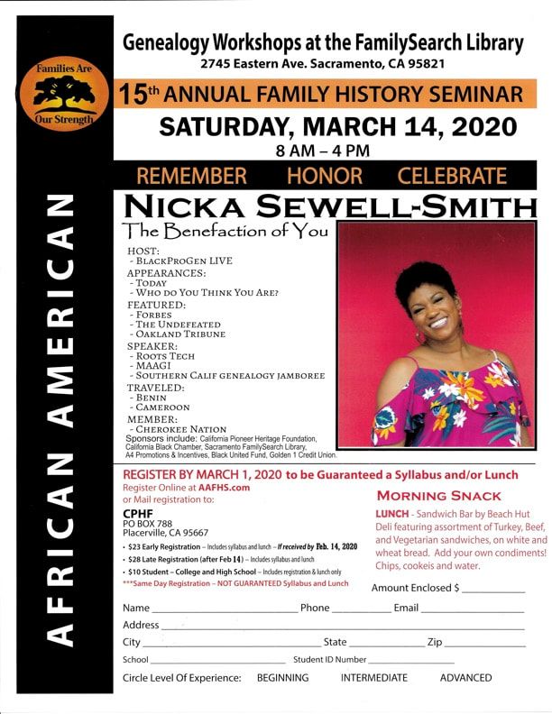 15th Annual Family History Seminar
