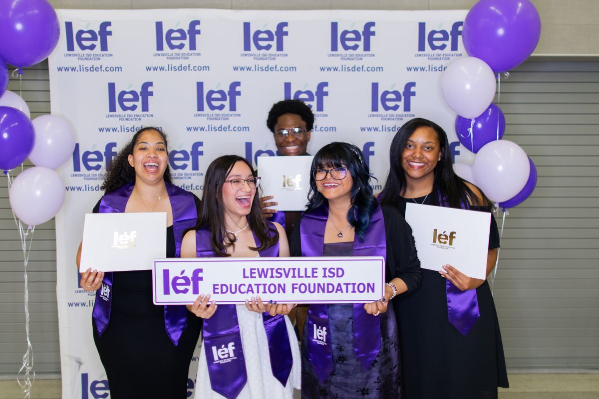 Group of students at scholarship ceremony