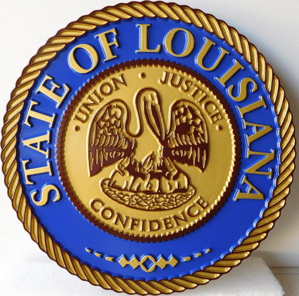 State seal and state government executive, legislative and judicial ...