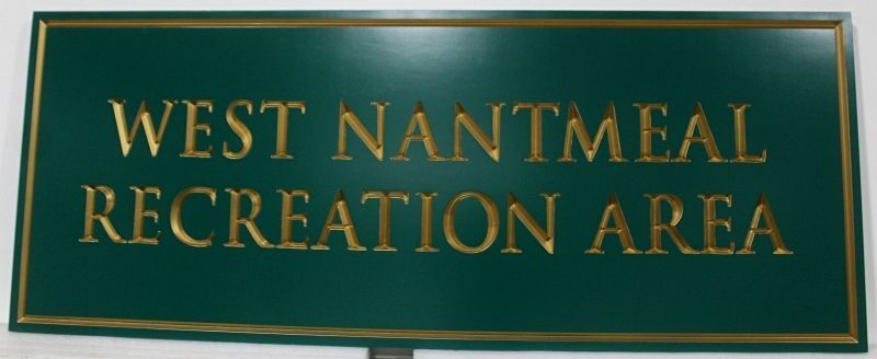 GA16518A - Carved Sign for "West Nantmeal Recreation Area"