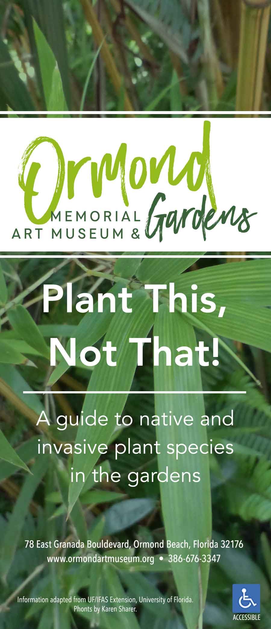 A guide to native and invasive plant species in the gardens