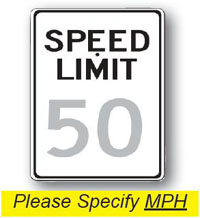 Speed Limit Sign-18 inch x 24 inch