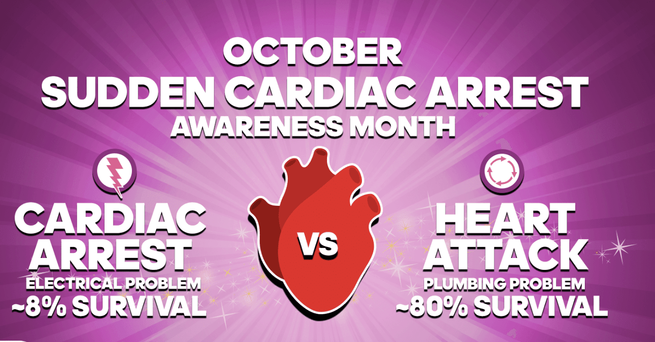 October is Sudden Cardiac Arrest Awareness Month