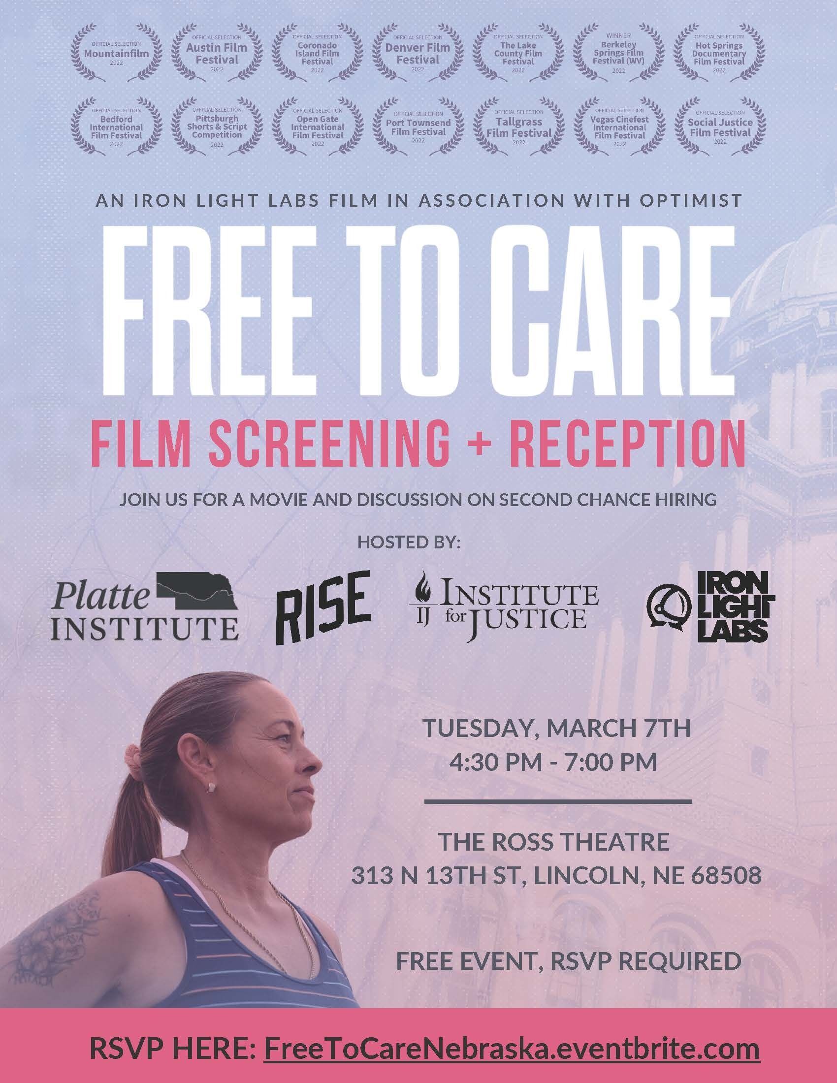 Free to Care Film Screening