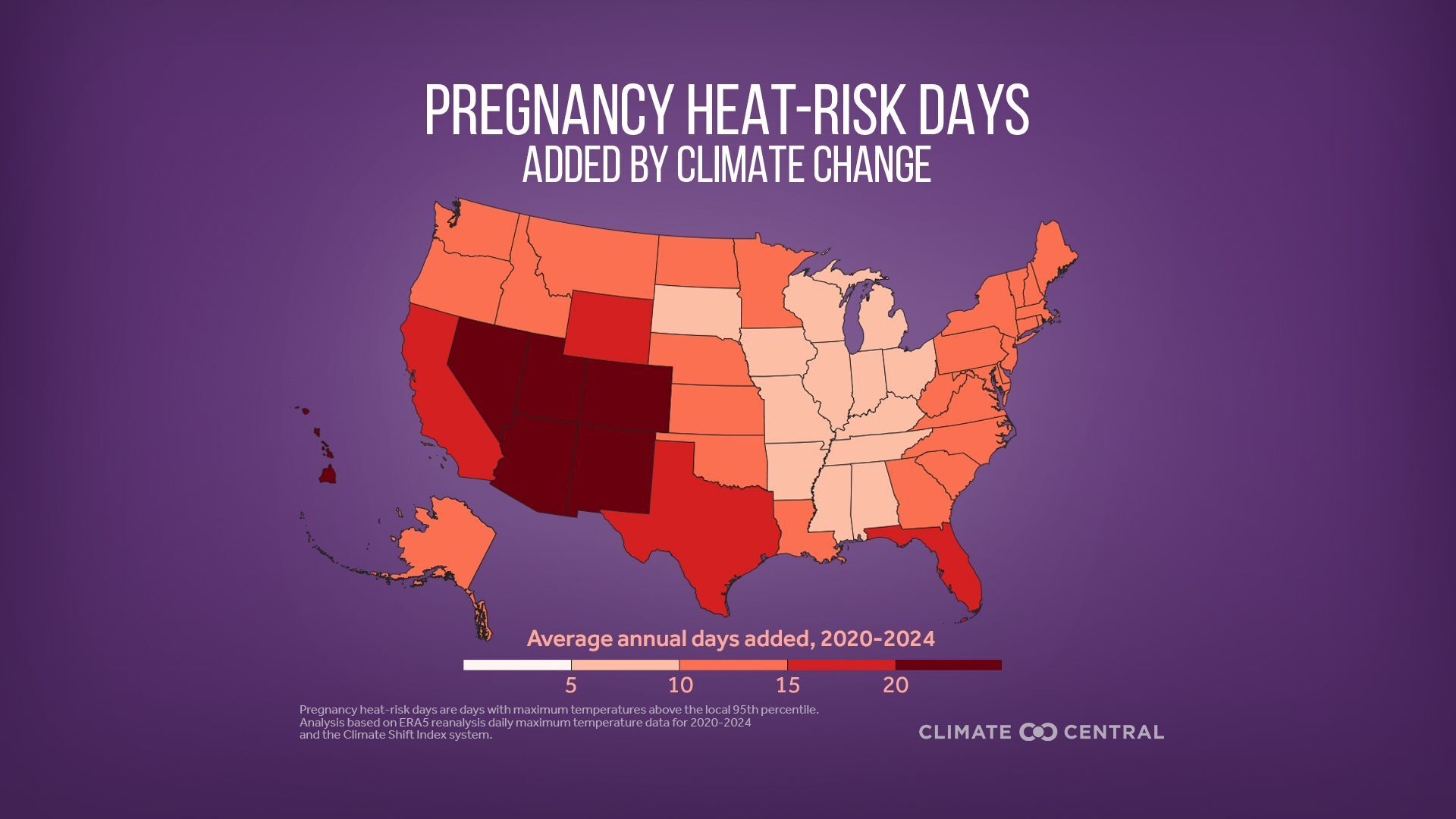 pregnancy heat risk map