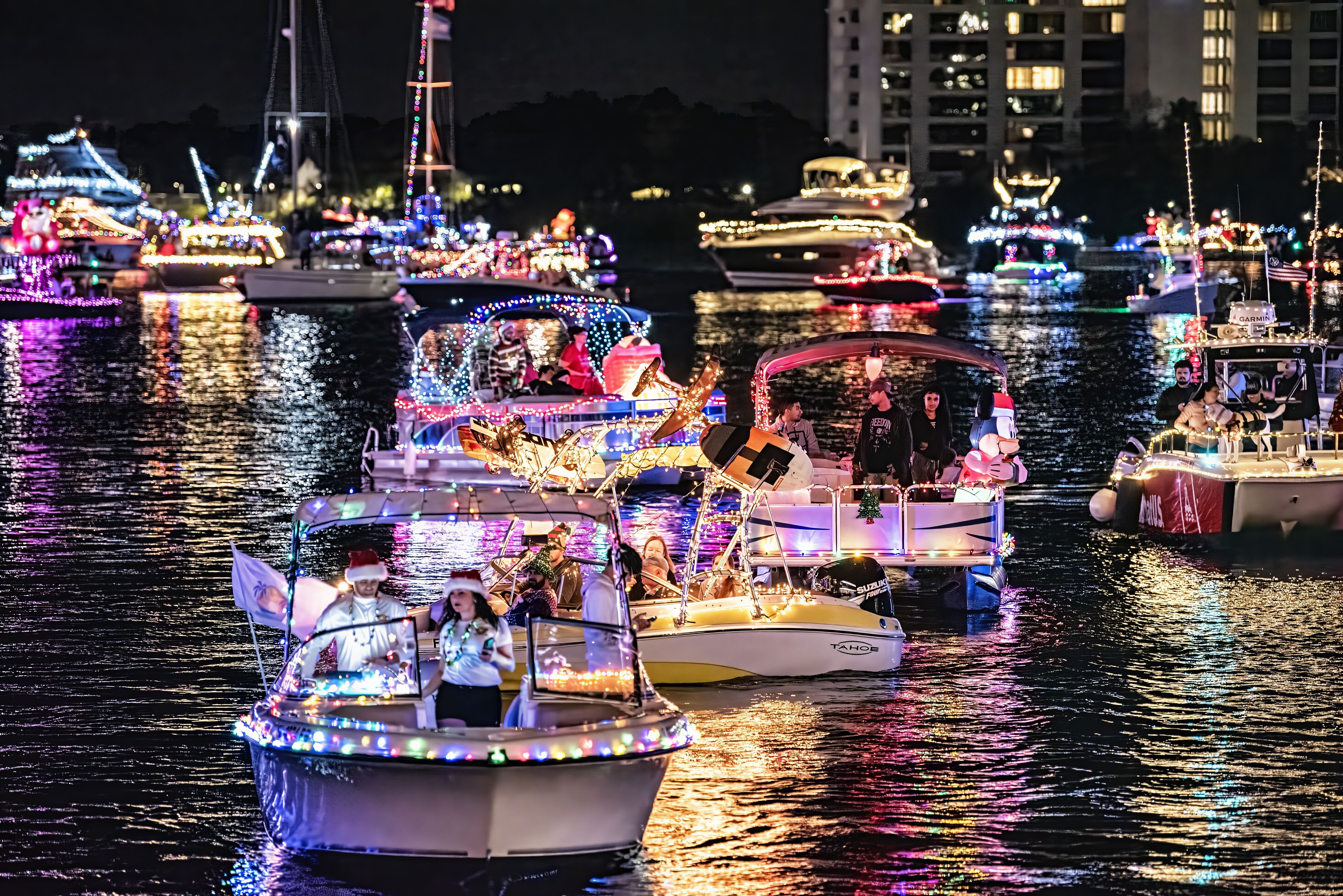 VIP at Holiday Lighted Boat Parade (View from land)