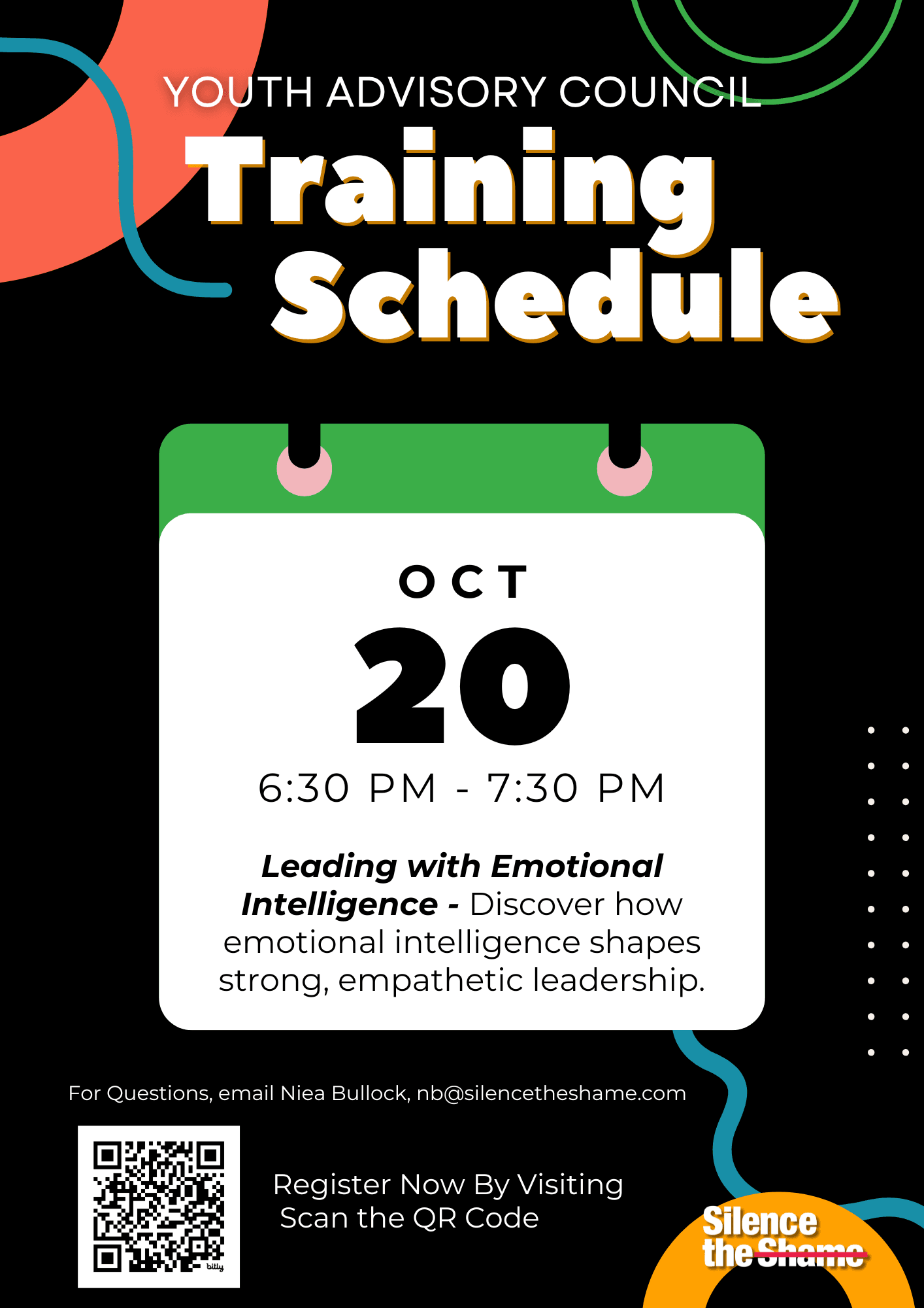Youth Advisory Training on October 20th