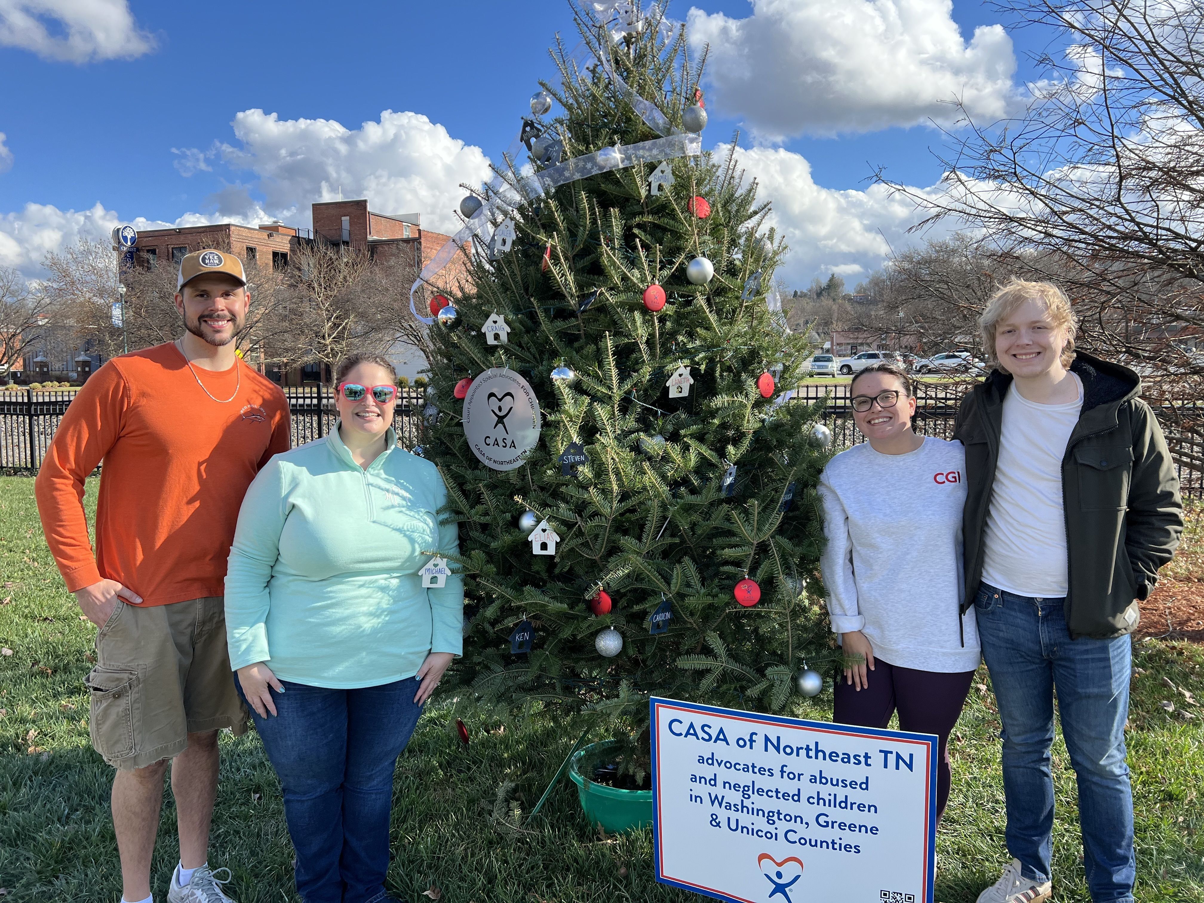 Candyland Christmas tree in Founder's Park