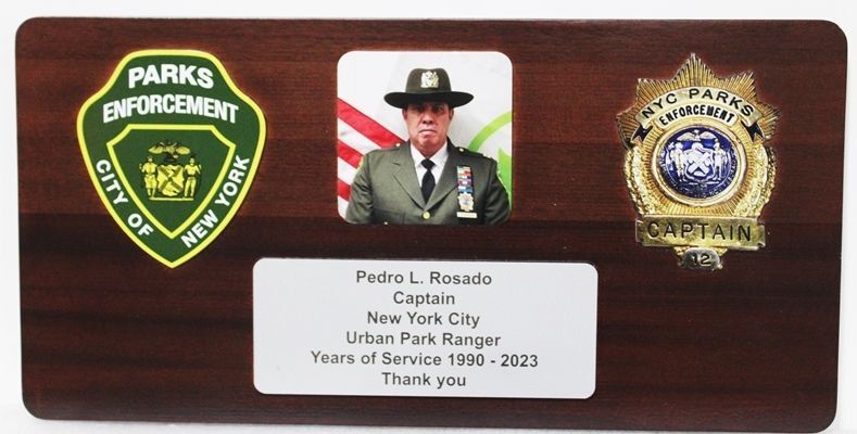 SB1337 - Retirement Plaque for an Urban Park Ranger in New York City,