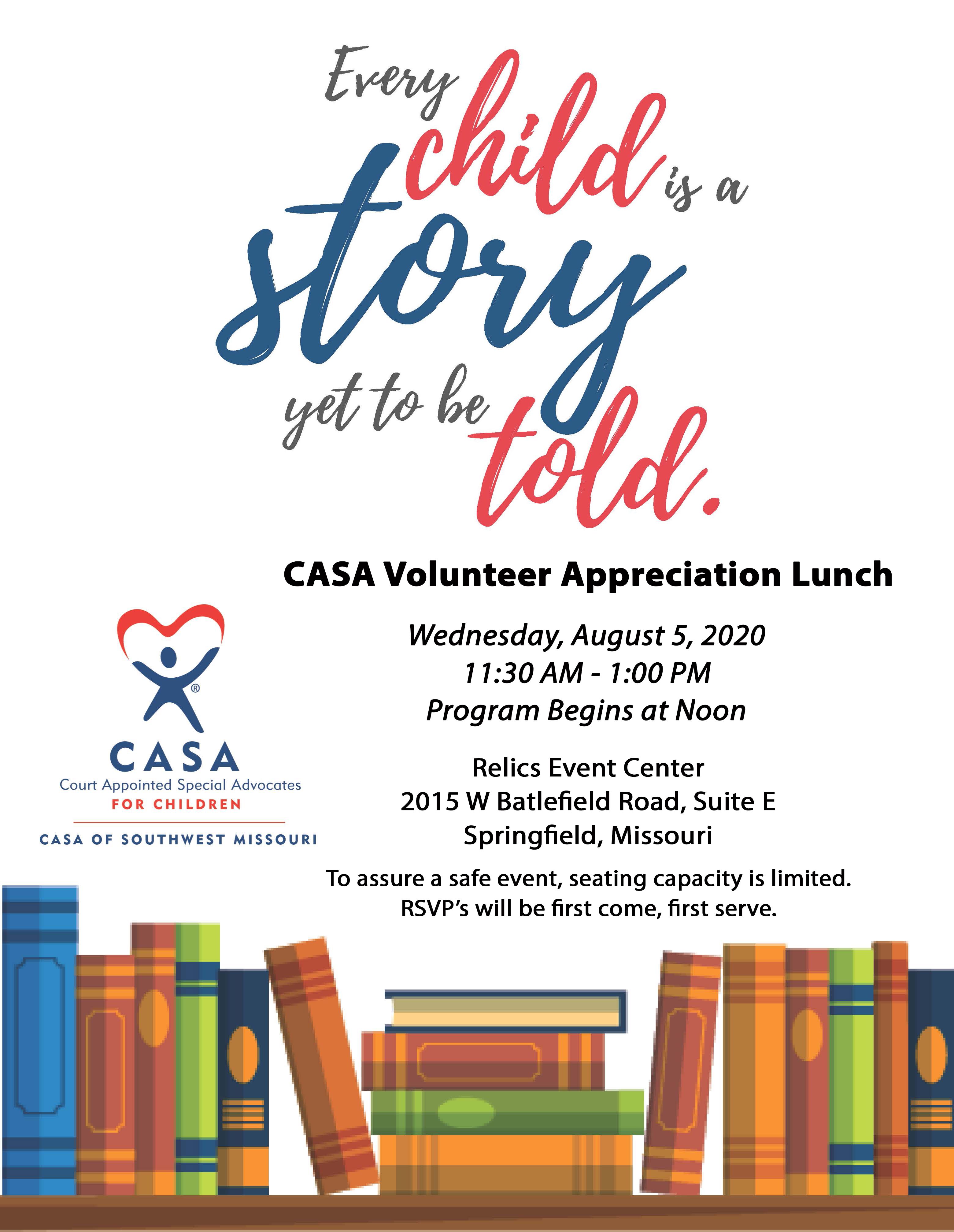 CASA Volunteer Appreciation Lunch