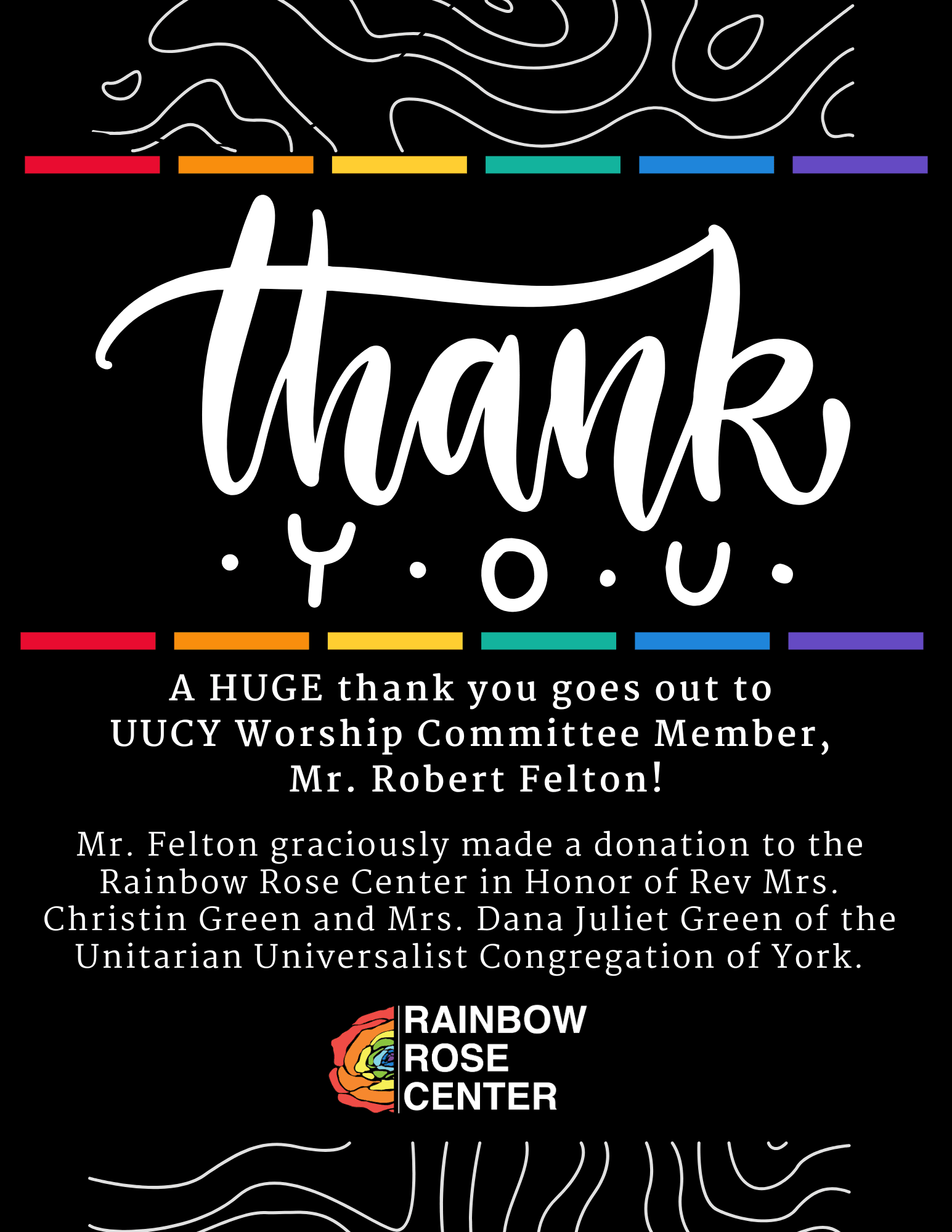 Thank You To Robert Felton!