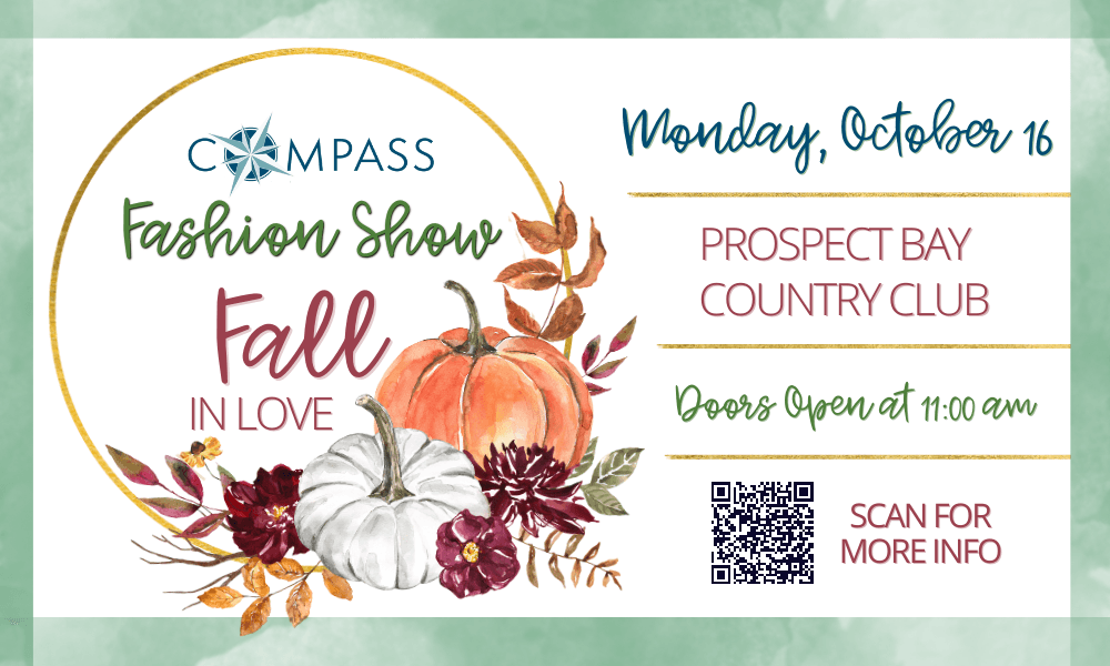 We are so excited to announce that tickets are now on sale for our Fashion Show on October 16th at Prospect Bay Country Club!
