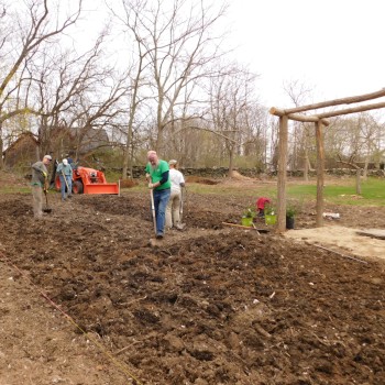 Pollinator garden Planting Begins