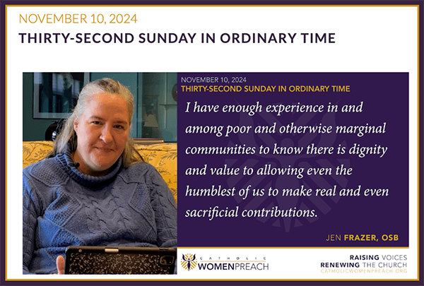 Sister Jen Frazer preaches this Sunday