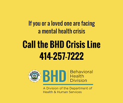 Milwaukee County BHD crisis line 414-257-7222