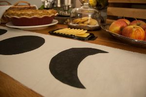 Sale-inspired tablescape with thrifted items from Goodwill.