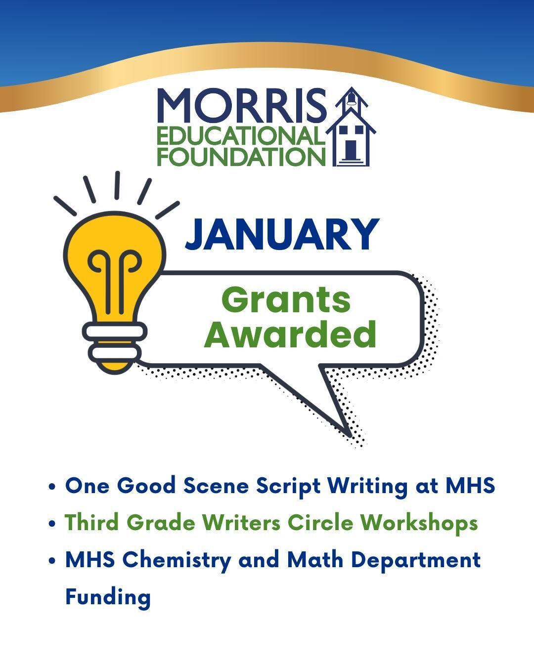 MEF Awards Over $11K in Grants in January