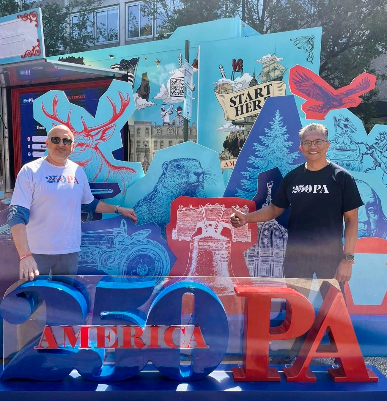 Visitors to the A250PA Mobile Unit