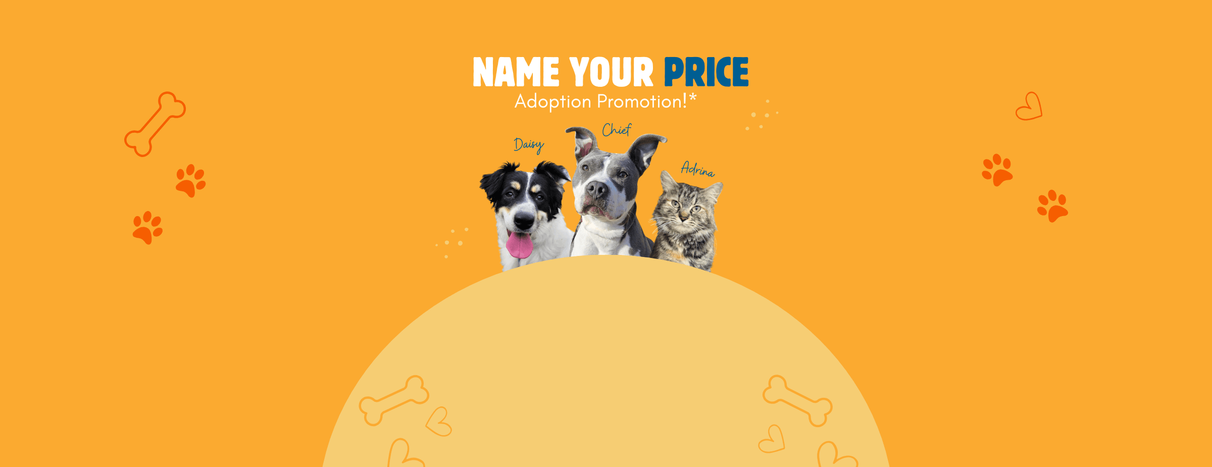 Name Your Price Adoption Promo