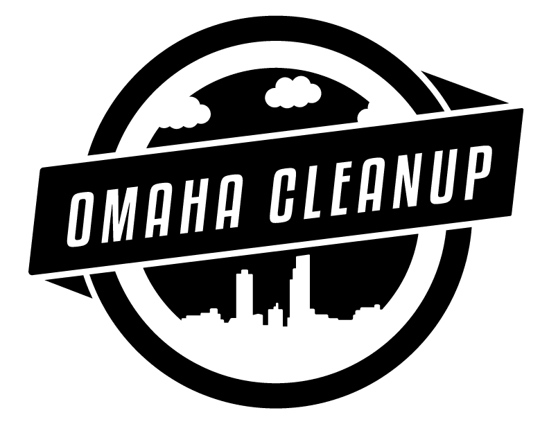 Black Omaha Cleanup Logo