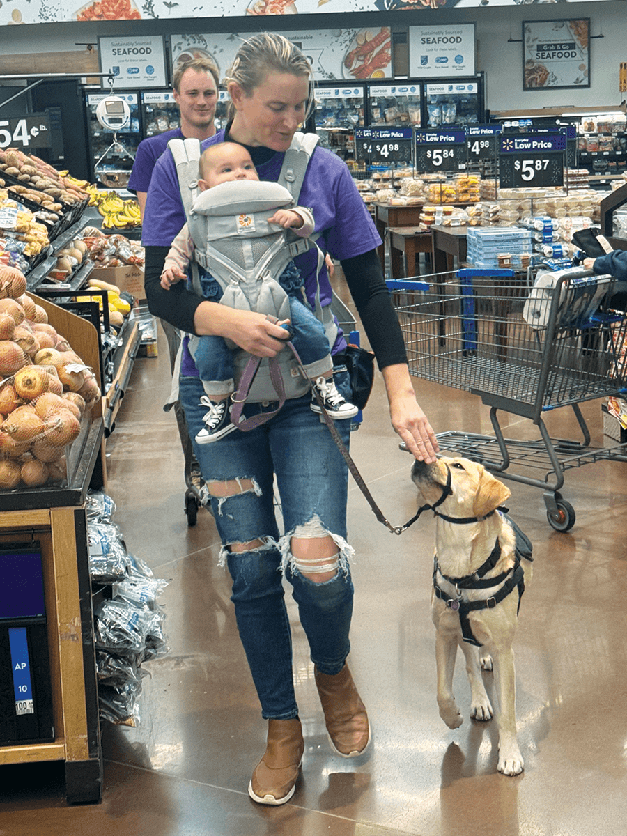 Tia and Service Dog Dancer during team training