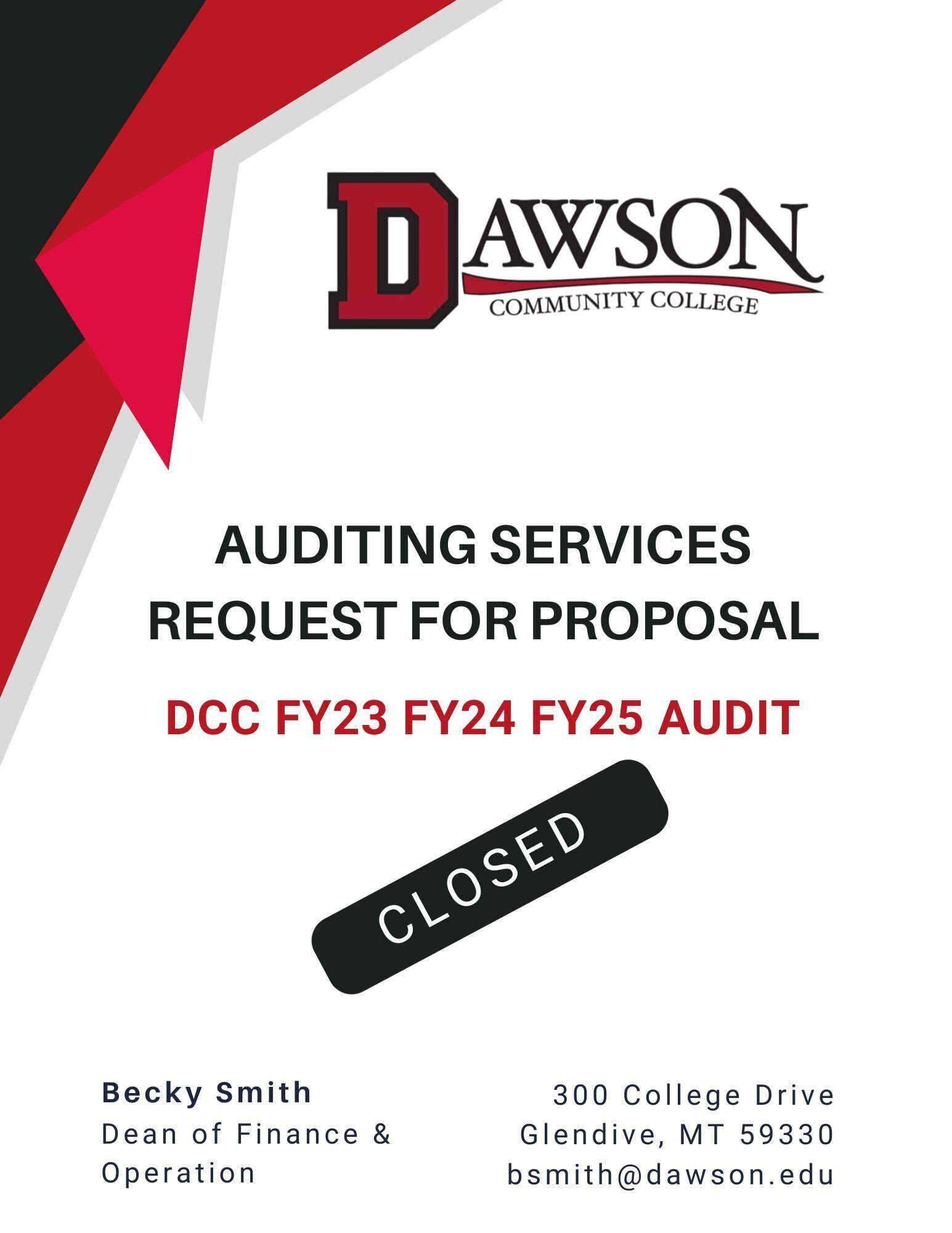 Auditing Services Request for Proposal