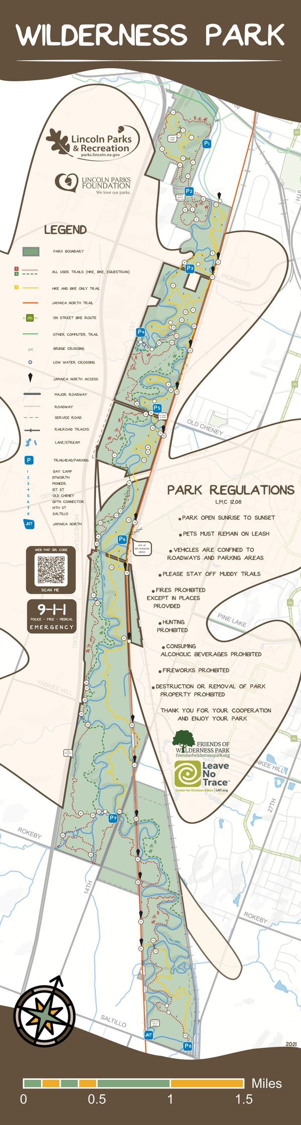 Friends Of Wilderness Park Explore Trail Map & Access