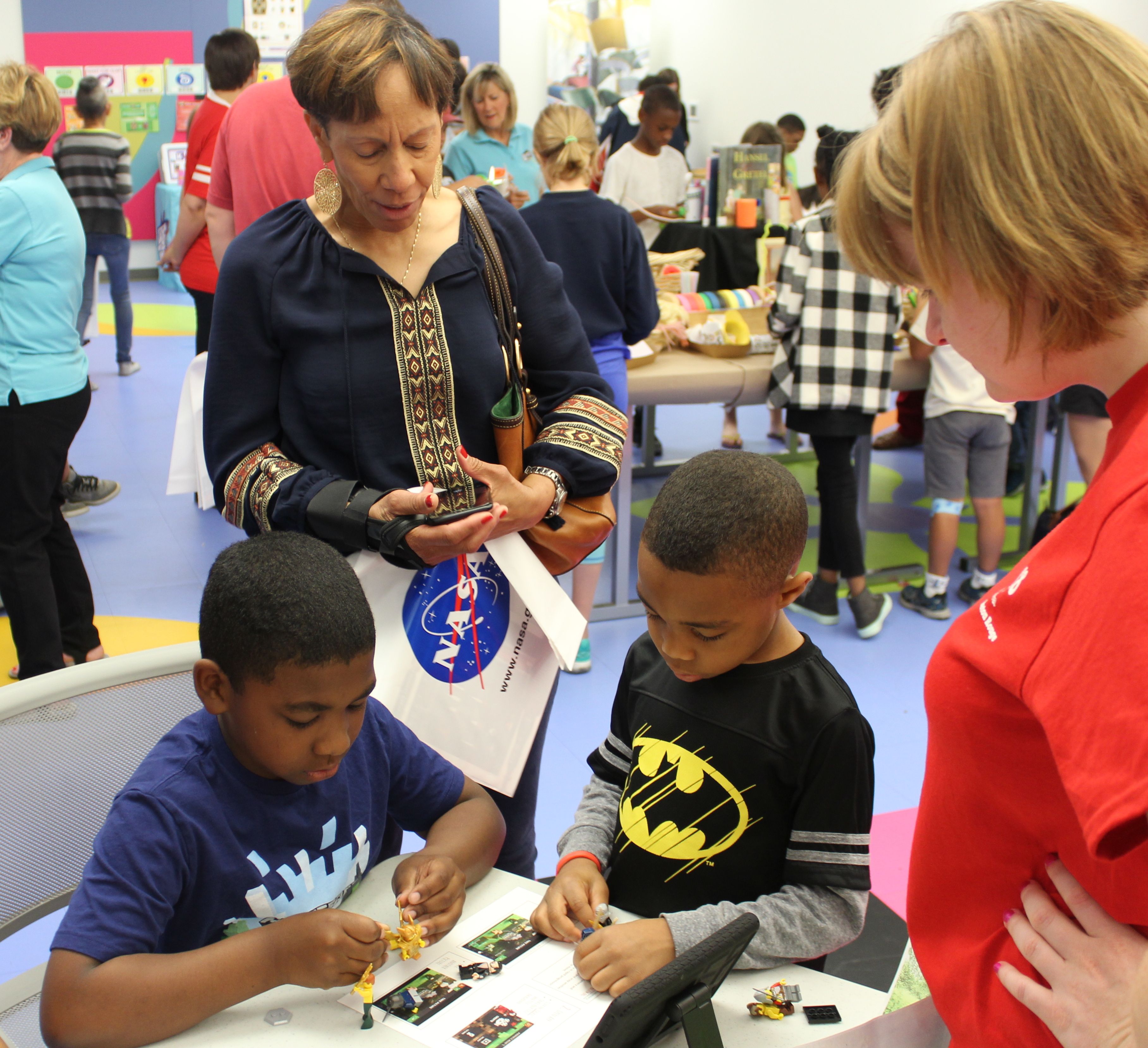 Participant with Libby Witte, AmeriCorps VISTA member