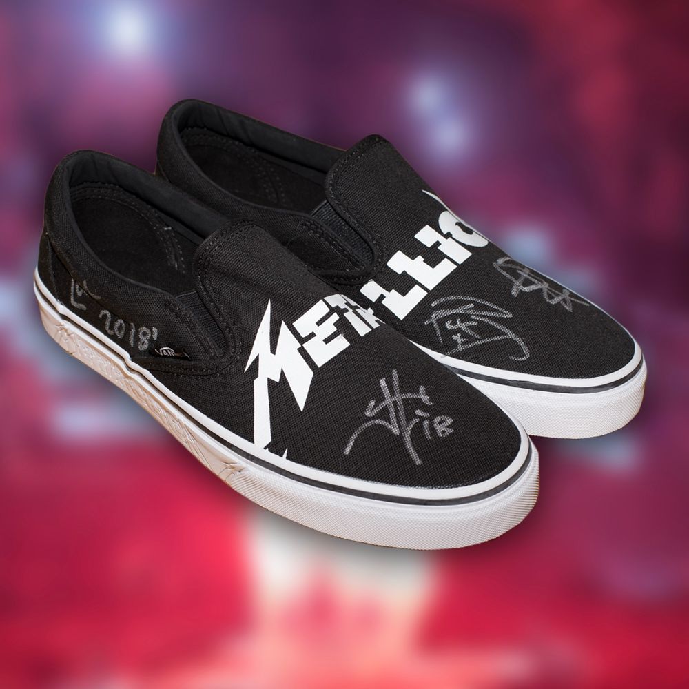 heet Mortal Chronisch July AWMH Auction: Bid on an Autographed Pair of Vans Glitch Logo Classic  Slip-On Shoe : News From AWMH : News & Media : All Within My Hands
