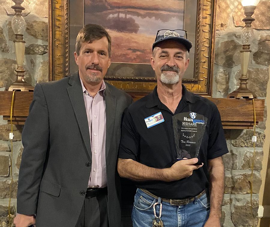 Tim Reames named the 2022 Linda Stringfellow Spirit of SHARE Award winner