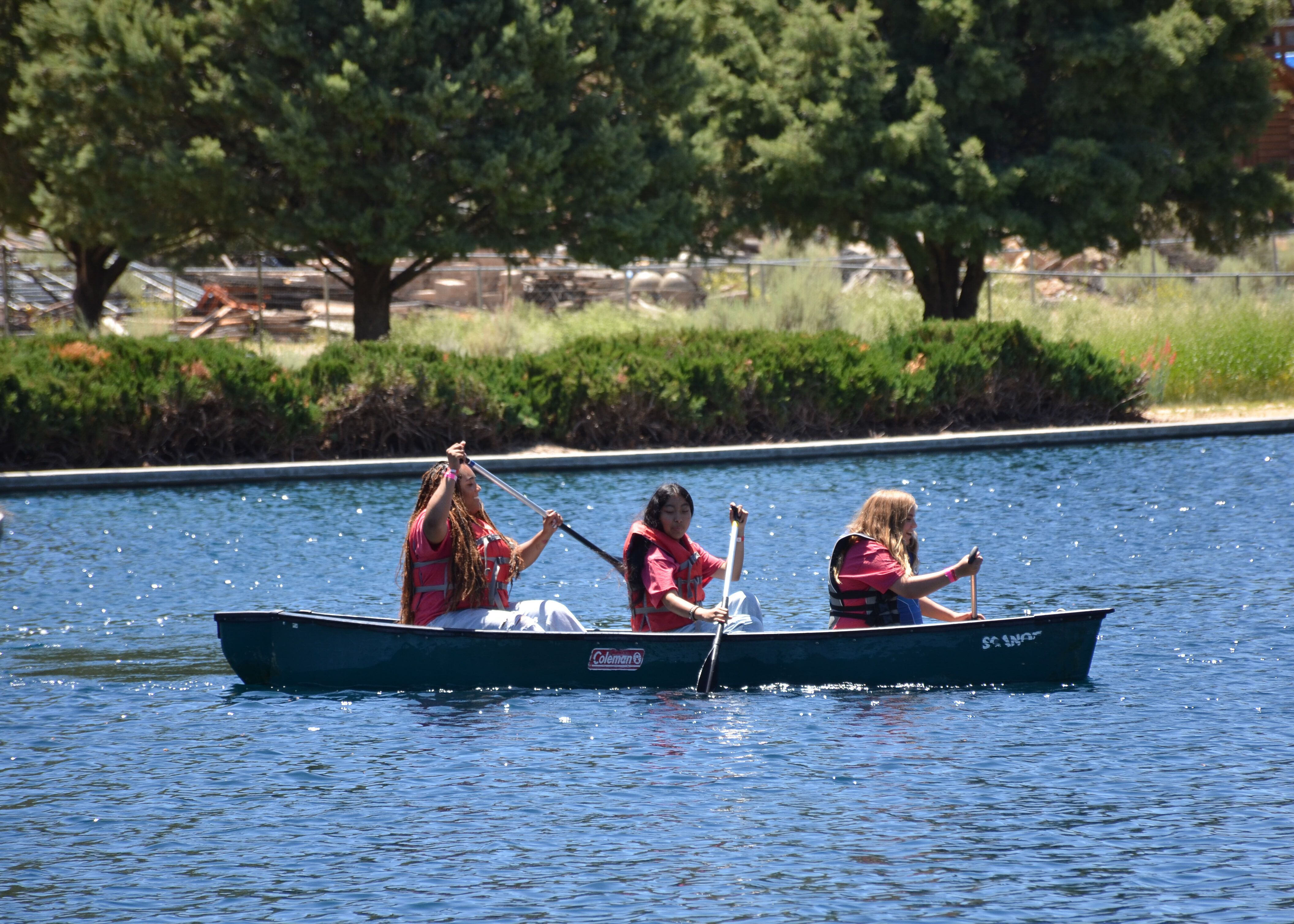 Two Campers and Camp Leader