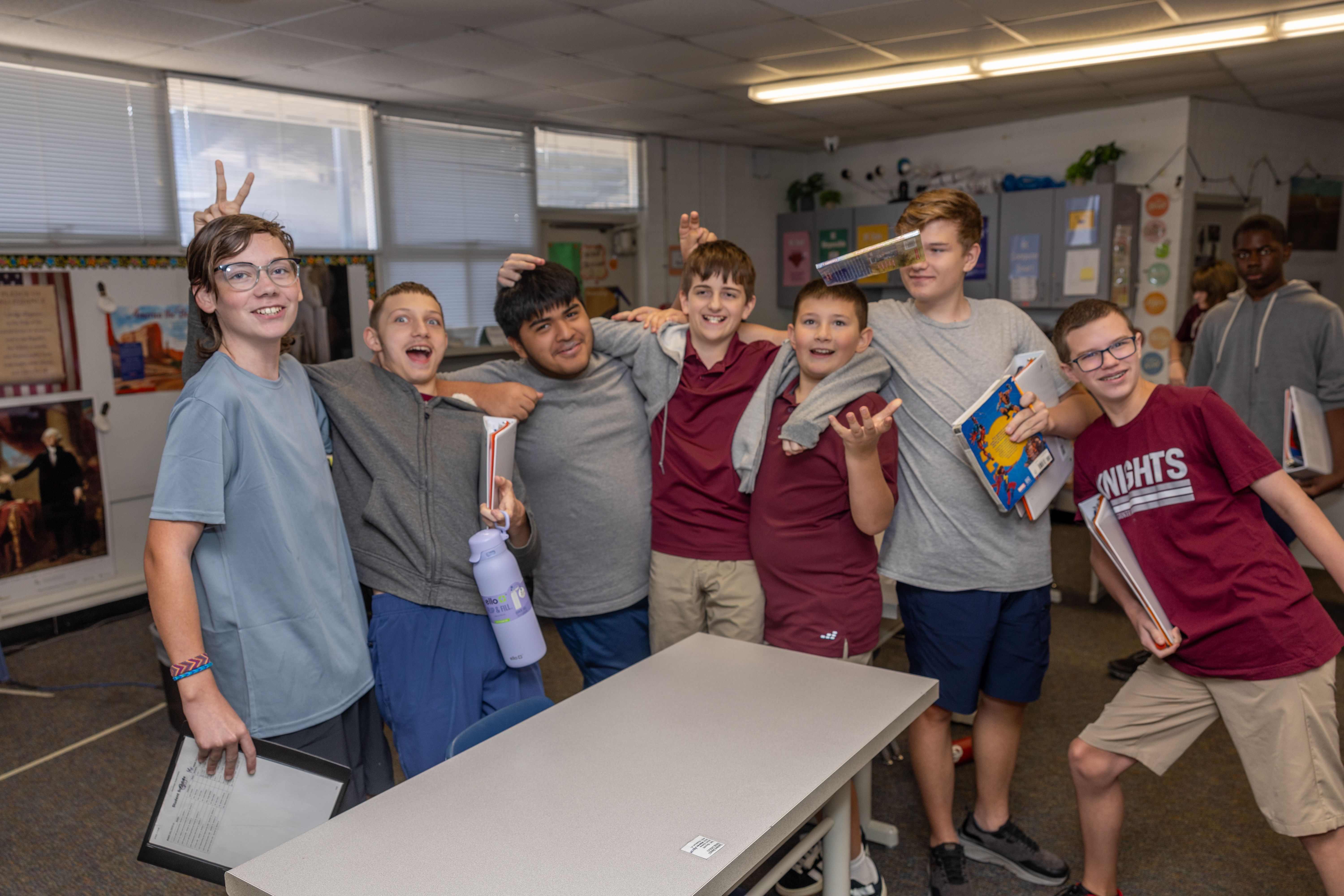Students posing for a picture