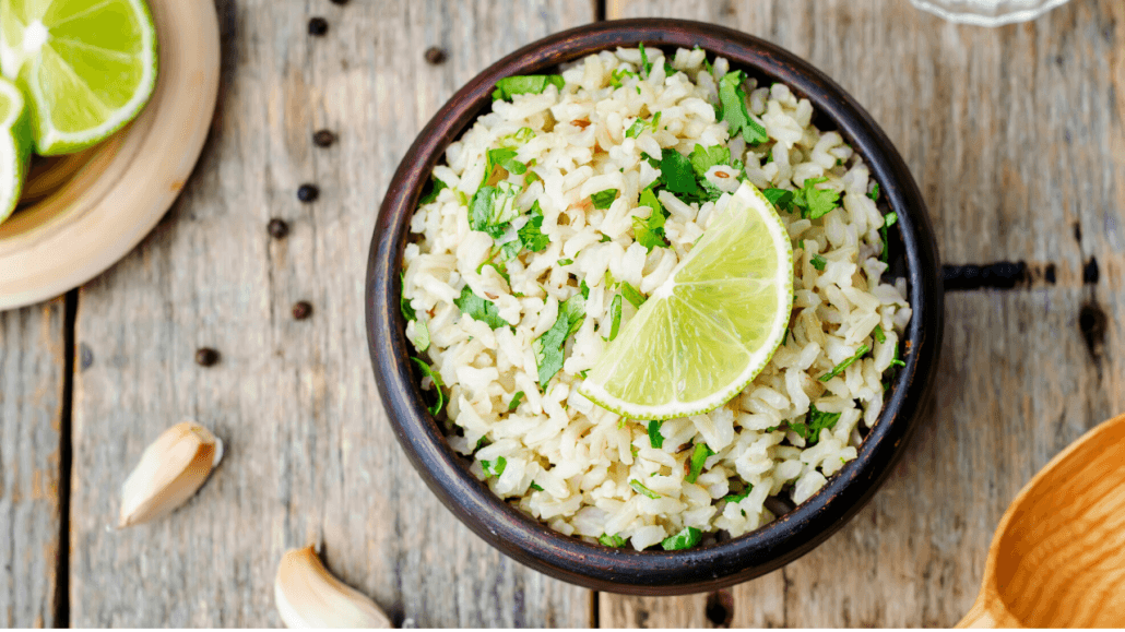 Garlic Cilantro Brown Rice