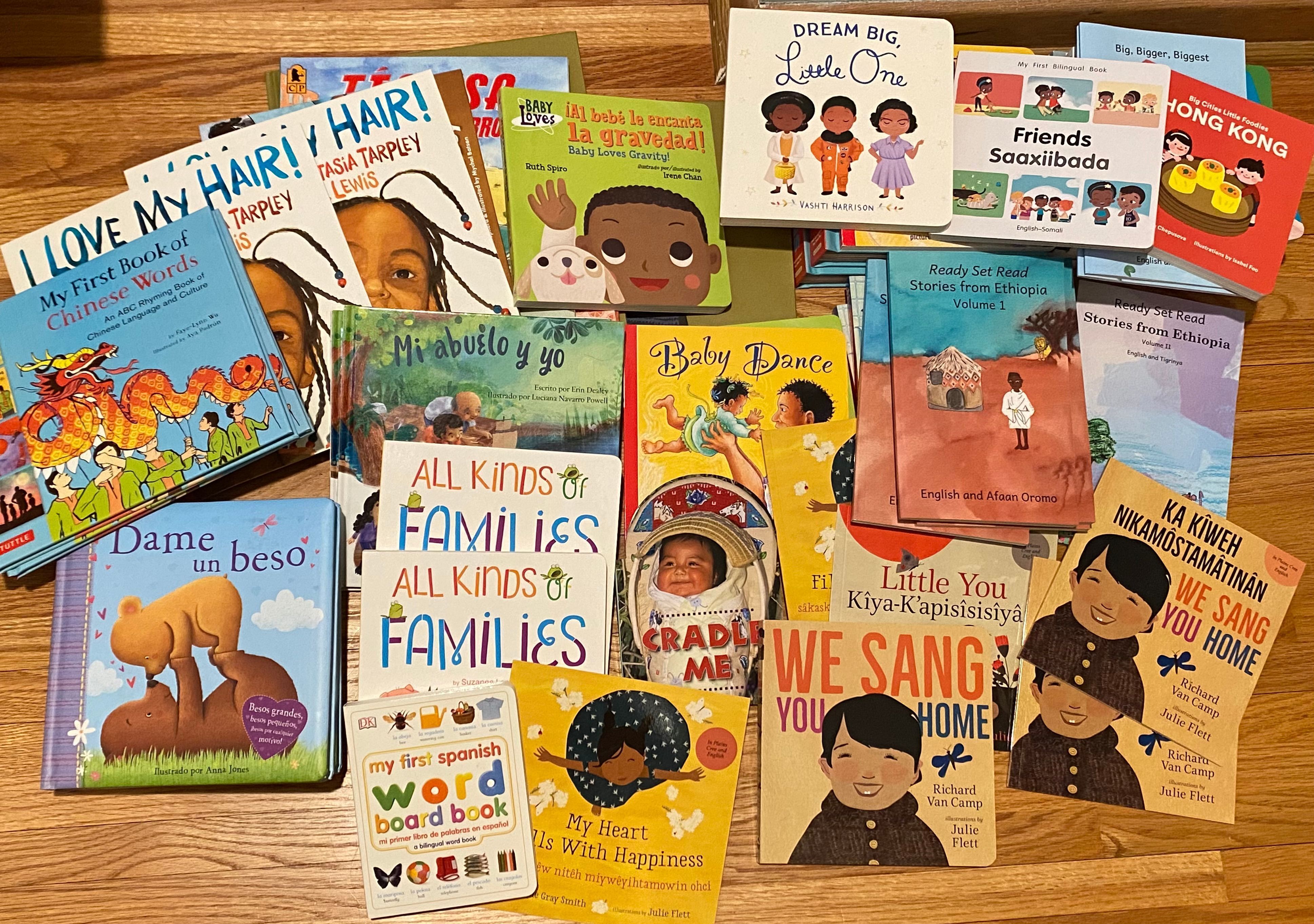 selection of diverse children's books