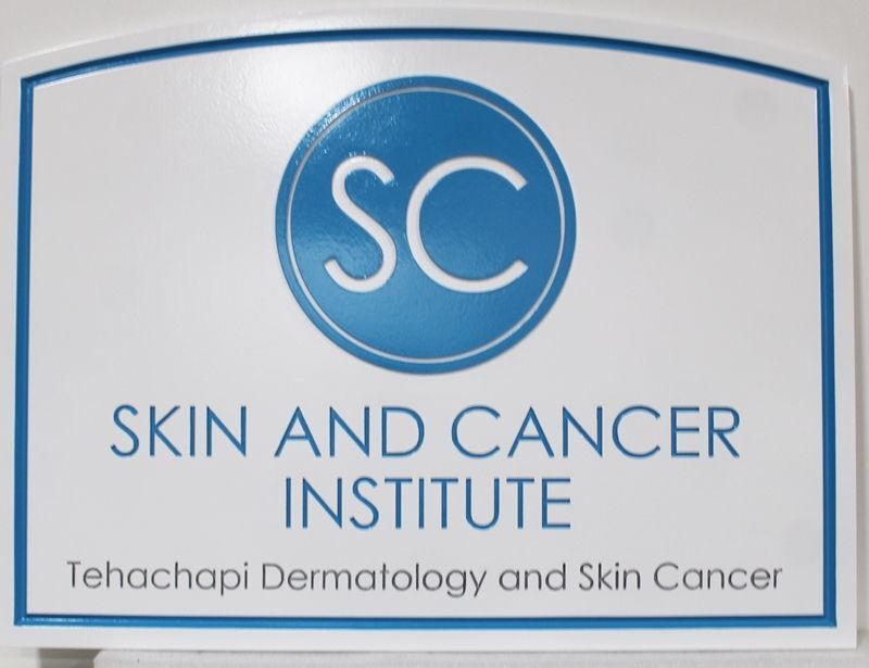 B11007A - Carved Sign for the "Skin and Cancer Institute"