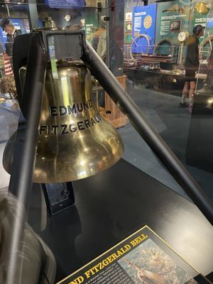 The museum has on display the bronze bell from the Edmund Fitzgerald .