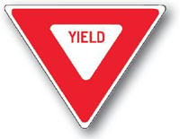Yield Sign-30 x 30 x 30