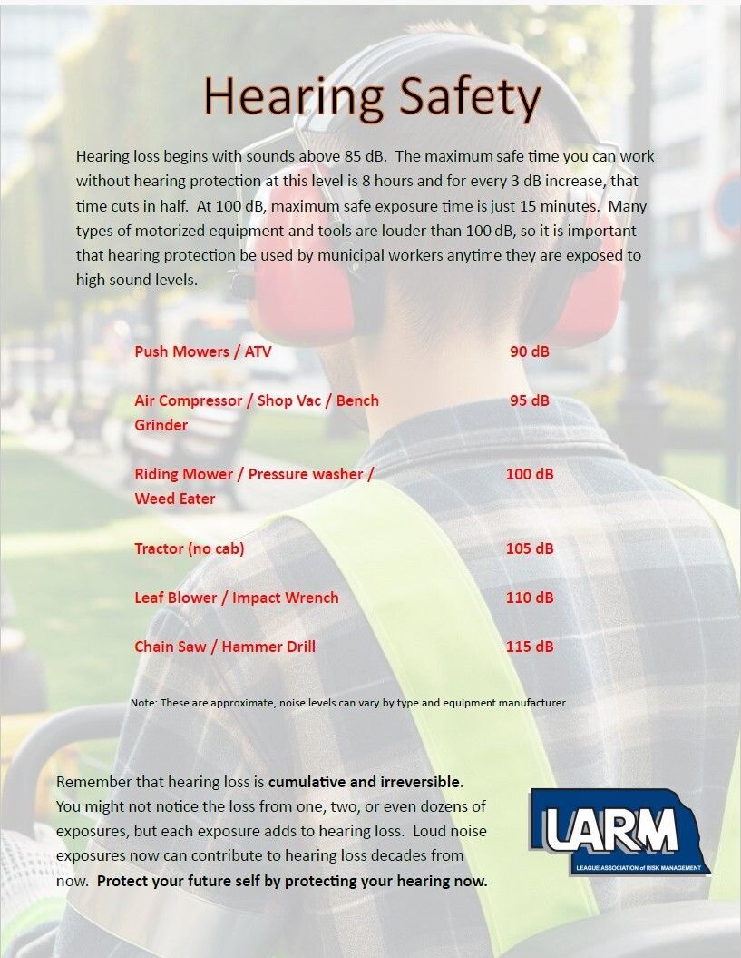 Protect your hearing! Here's a helpful poster