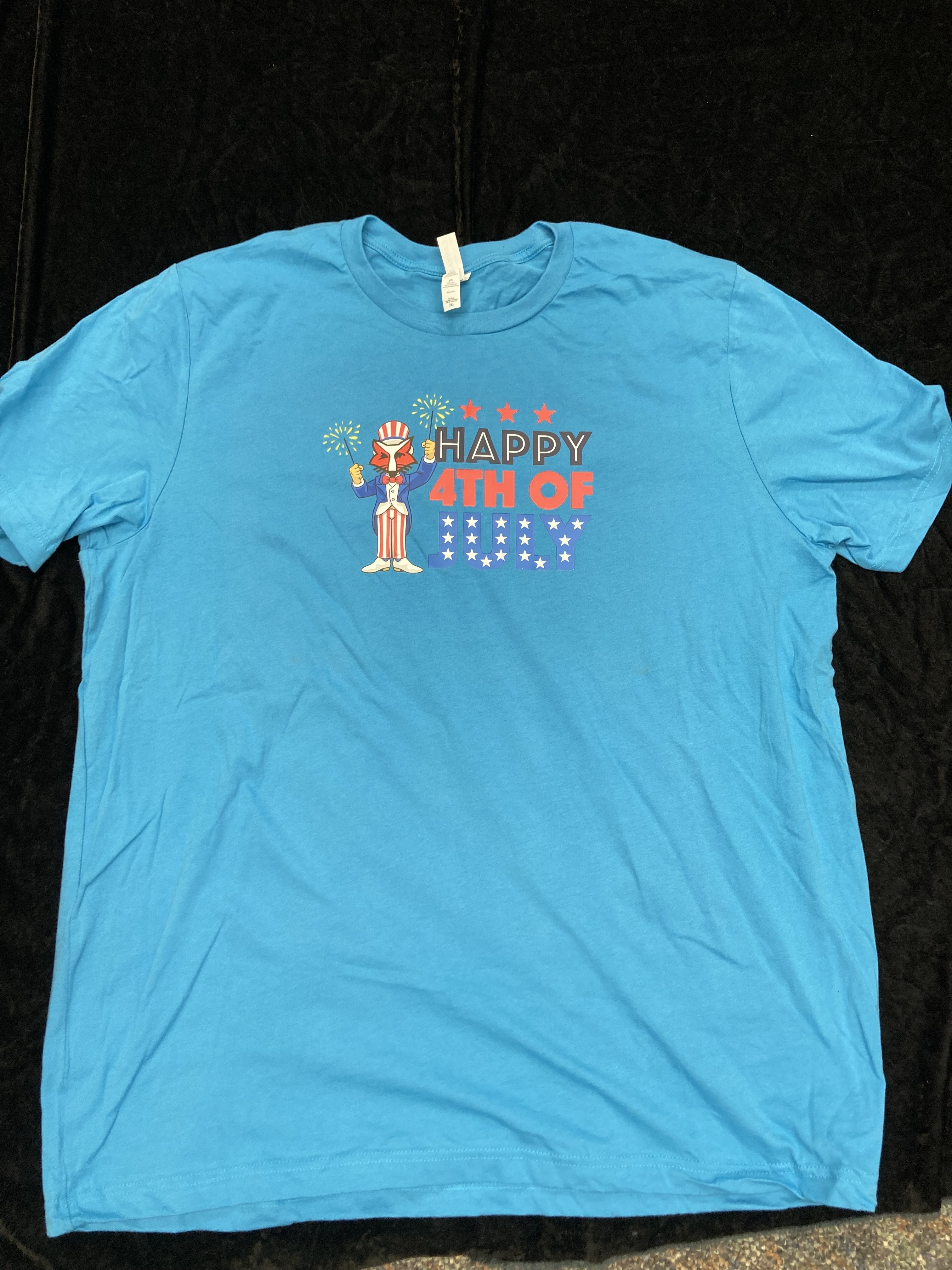 SALE 2025 4th of July Logo - 2XL Blue T-Shirt