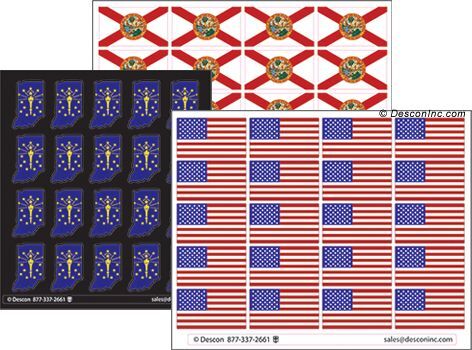 Accent Decals (Flags, Shapes)