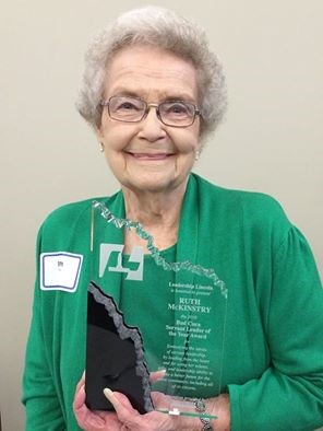 Ruth McKinstry receives Bud Cuca Servant leader of the Year Award