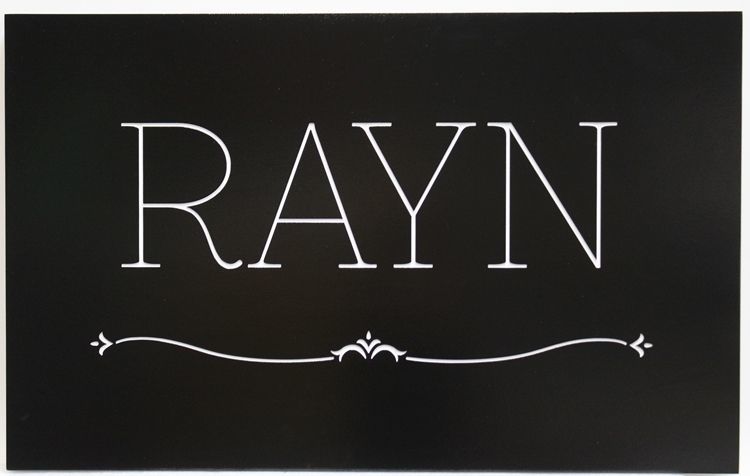 P25432 - Engraved HDU Stall Sign for "Rayn" 