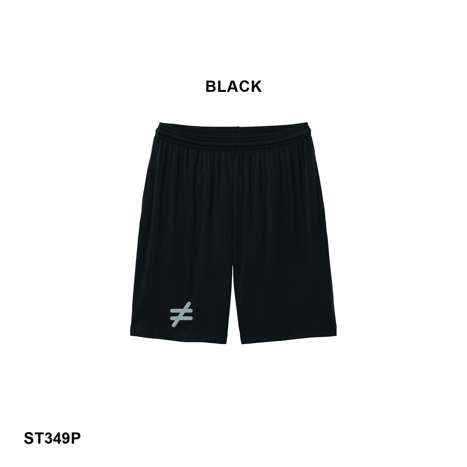 NOT EQUAL LOGO - Sport-Tek® PosiCharge® Competitor™ 7” Pocketed Short