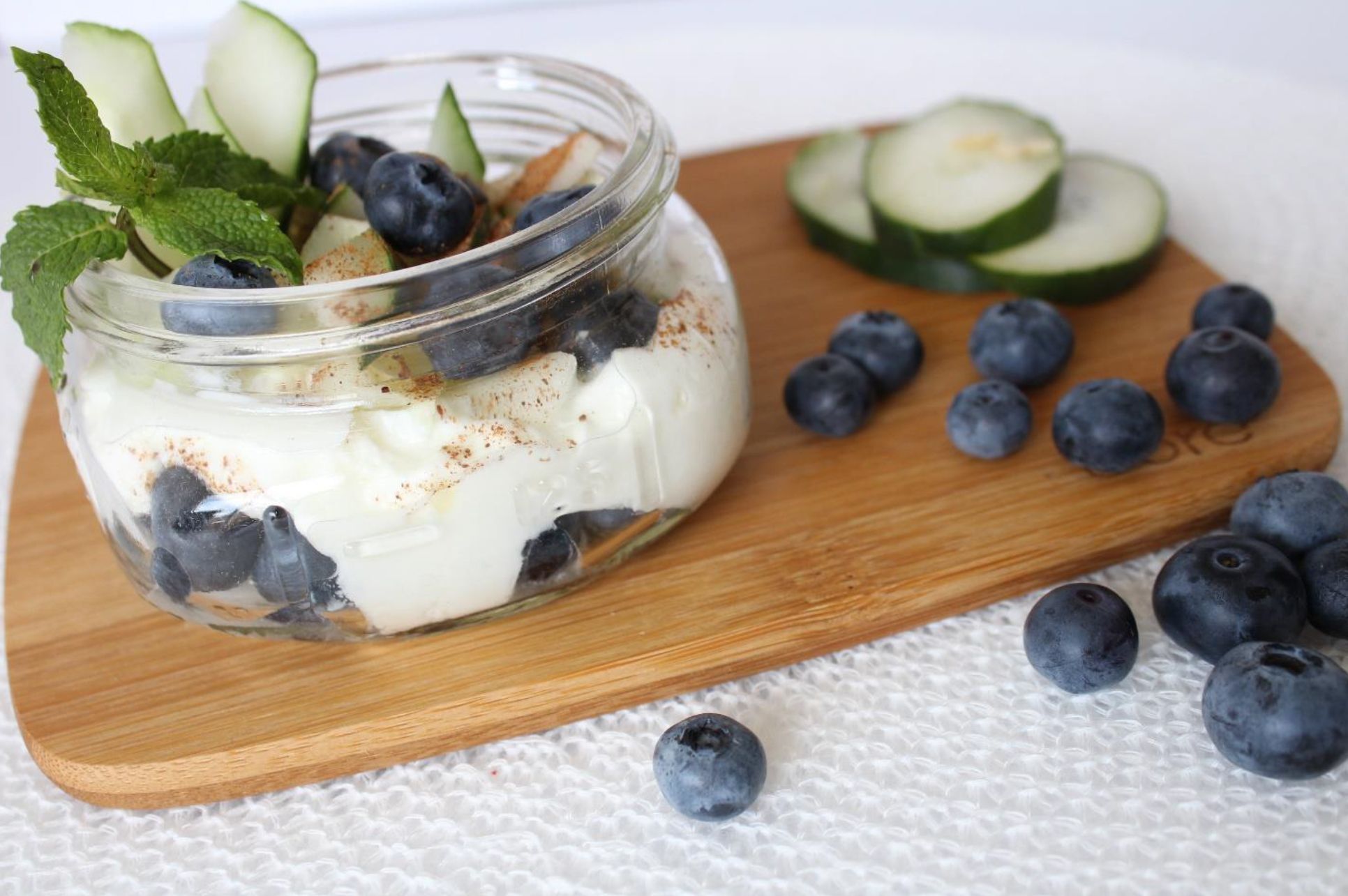 Blueberry & Cucumber Yogurt Parfait