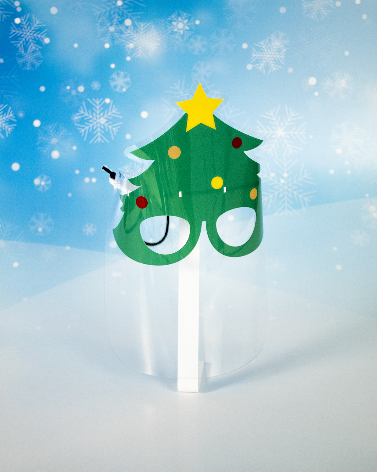 Sisifa Adult Communicate Christmas Printing Transparent Face