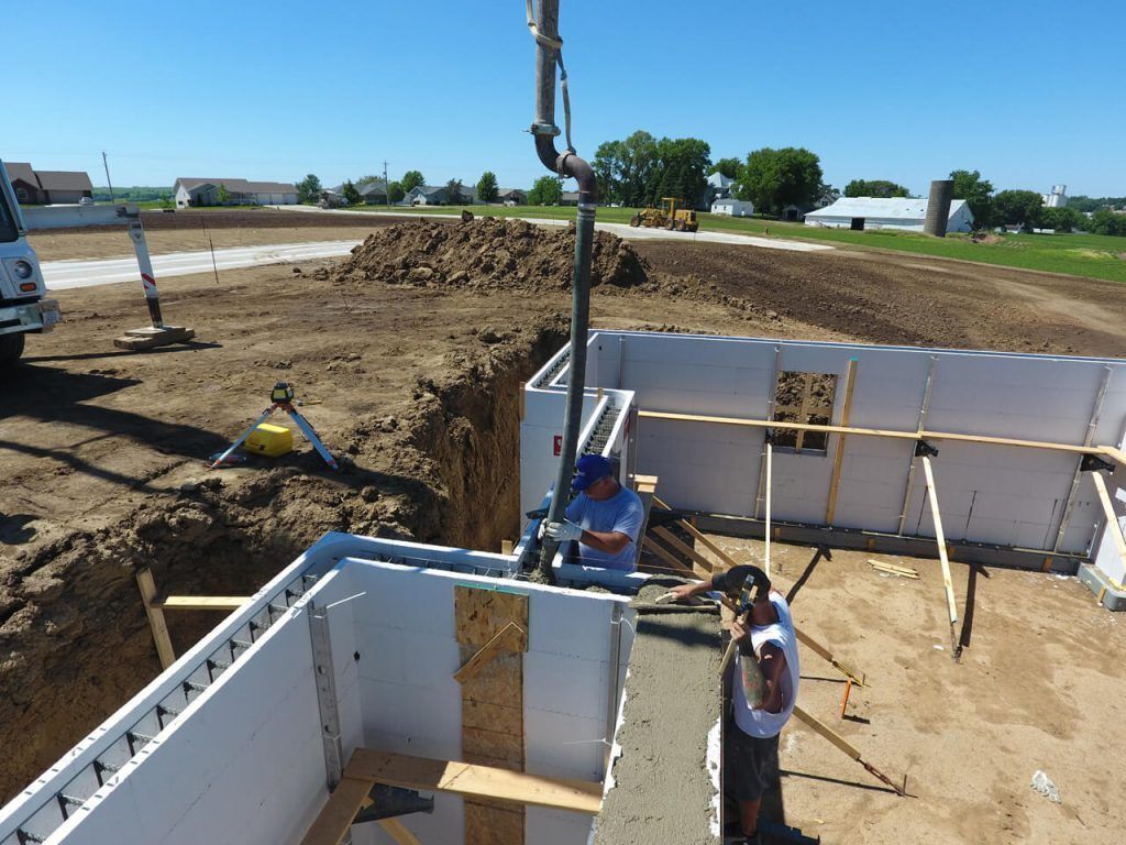 LiteForm Flexxblock Residential Project Concrete Pouring