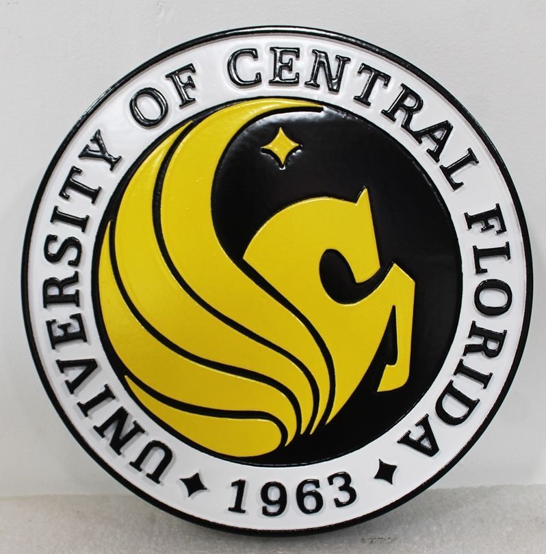 RP-1983 - Carved 2.5-D Multi-Level Plaque of the Seal of the University of Central Florida 