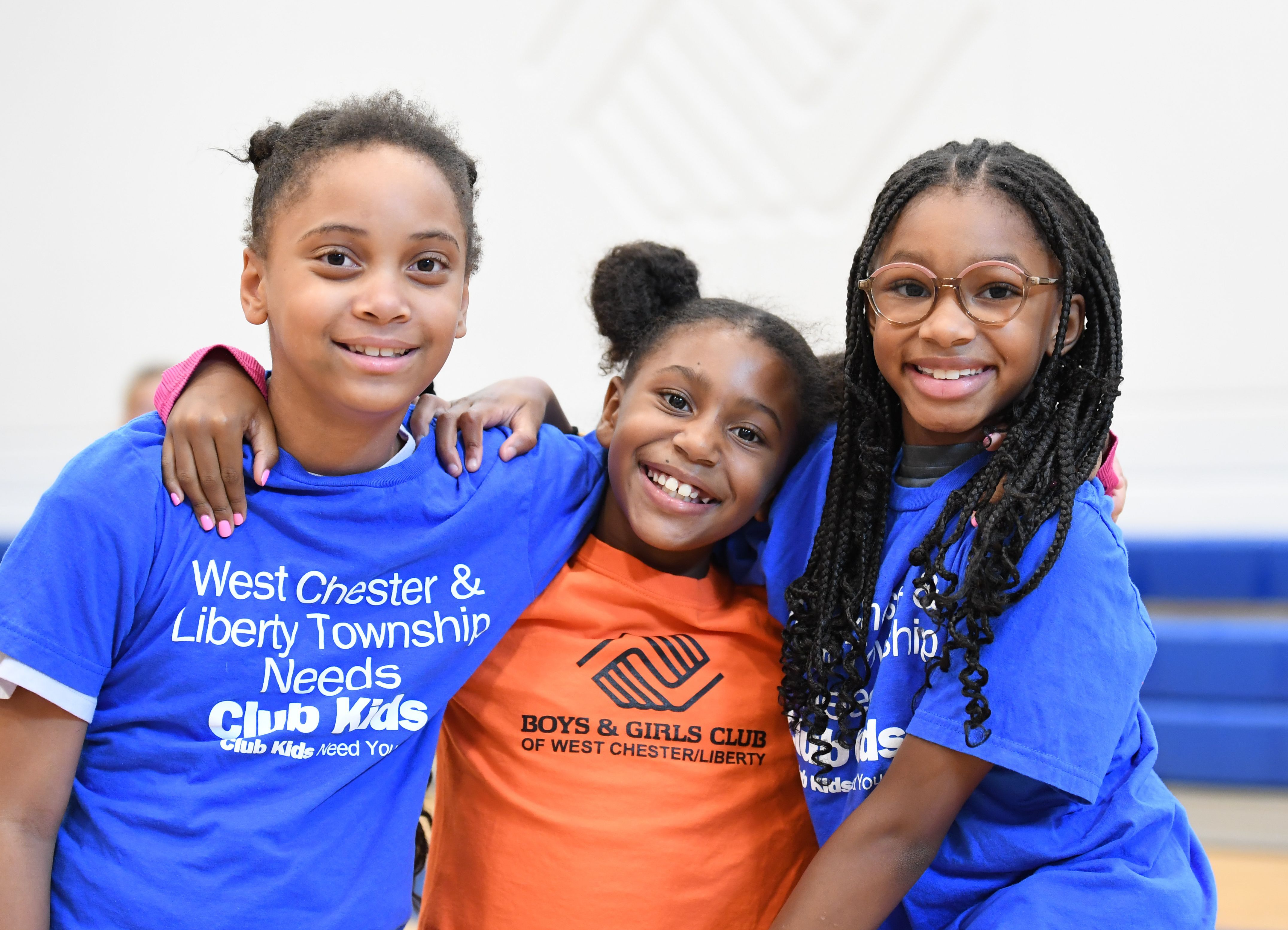 A group of smiling children.